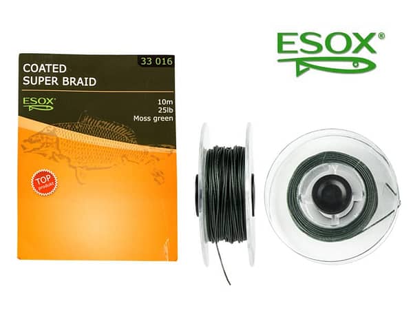 Esox Coated Super Braid Moss Green